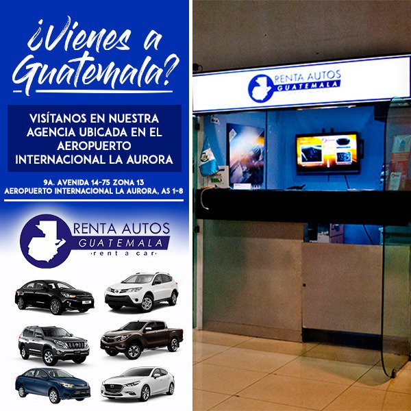 Renta de autos en Aeropuerto Internacional La Aurora