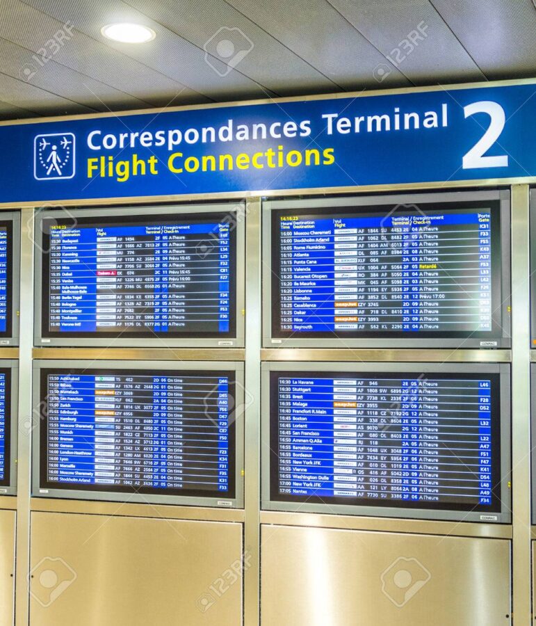 Salidas de vuelos en Aeropuerto de París-Charles de Gaulle